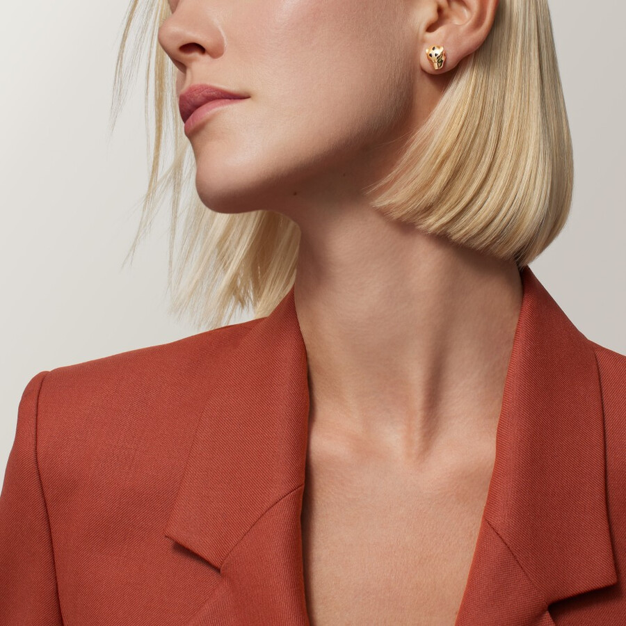 panthère de cartier stud earrings