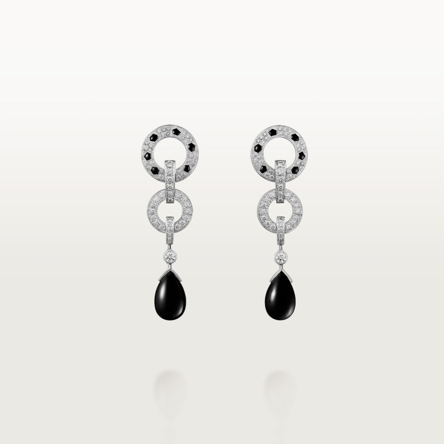 panthère de cartier earrings paved