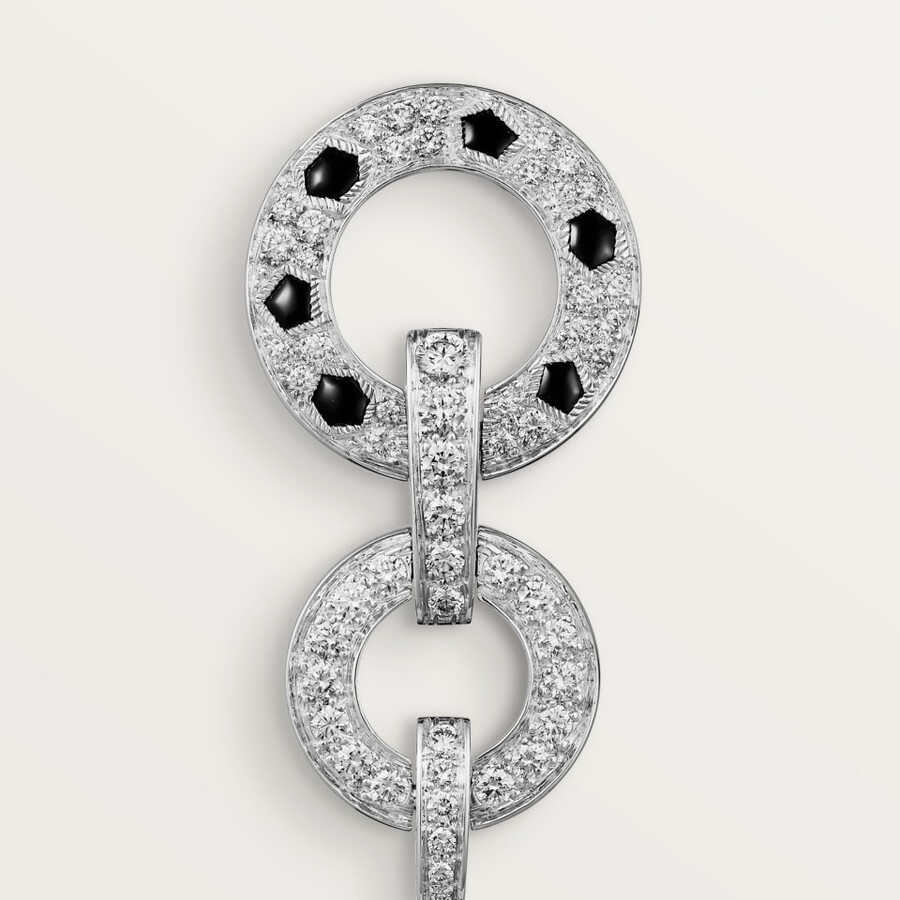 panthère de cartier earrings paved