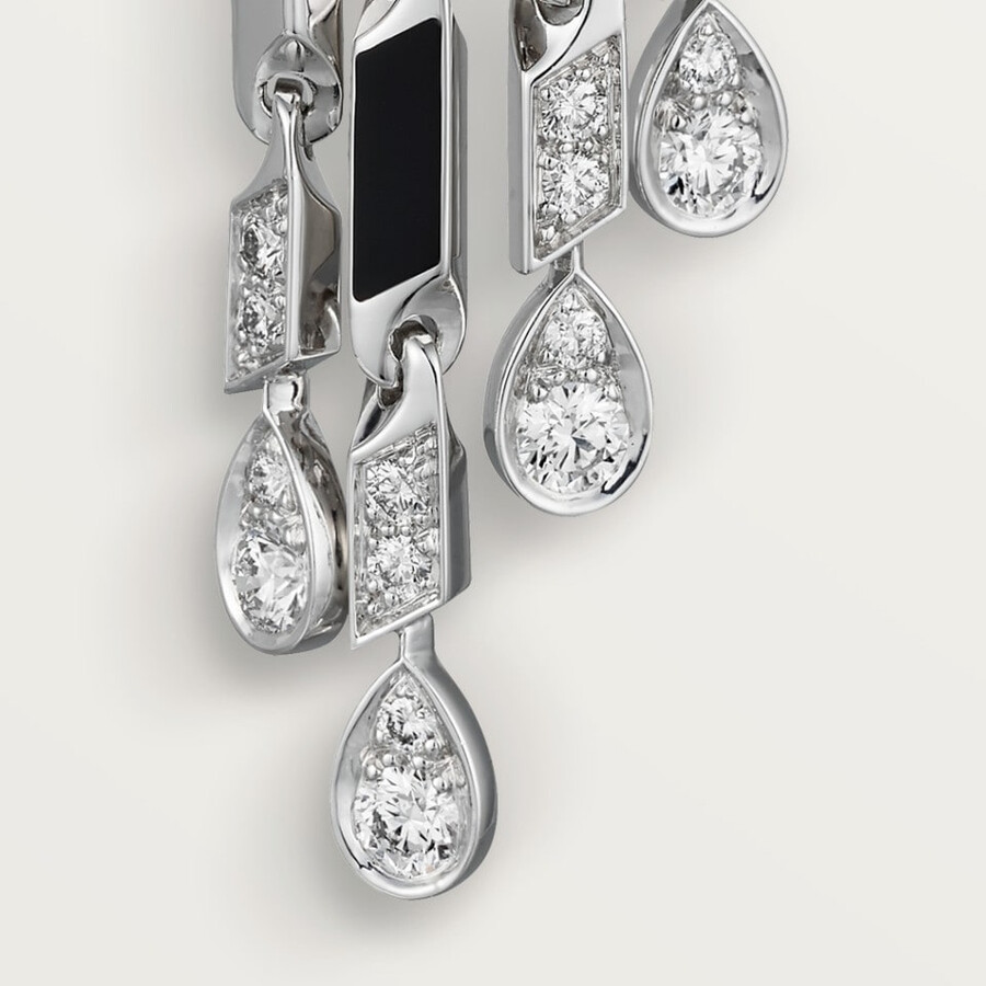 panthère de cartier earrings small model paved