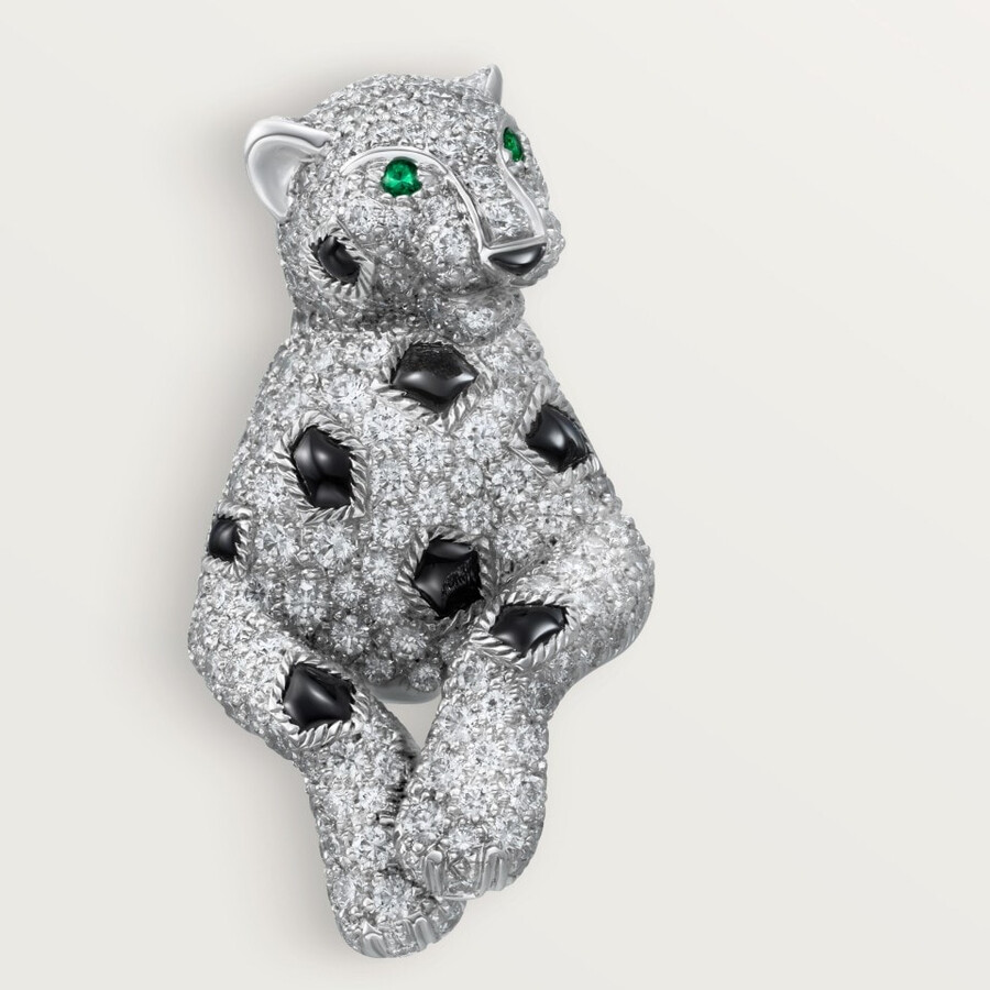 panthère de cartier earrings paved