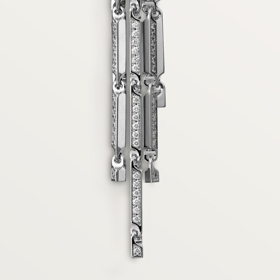 panthère de cartier earrings small model paved