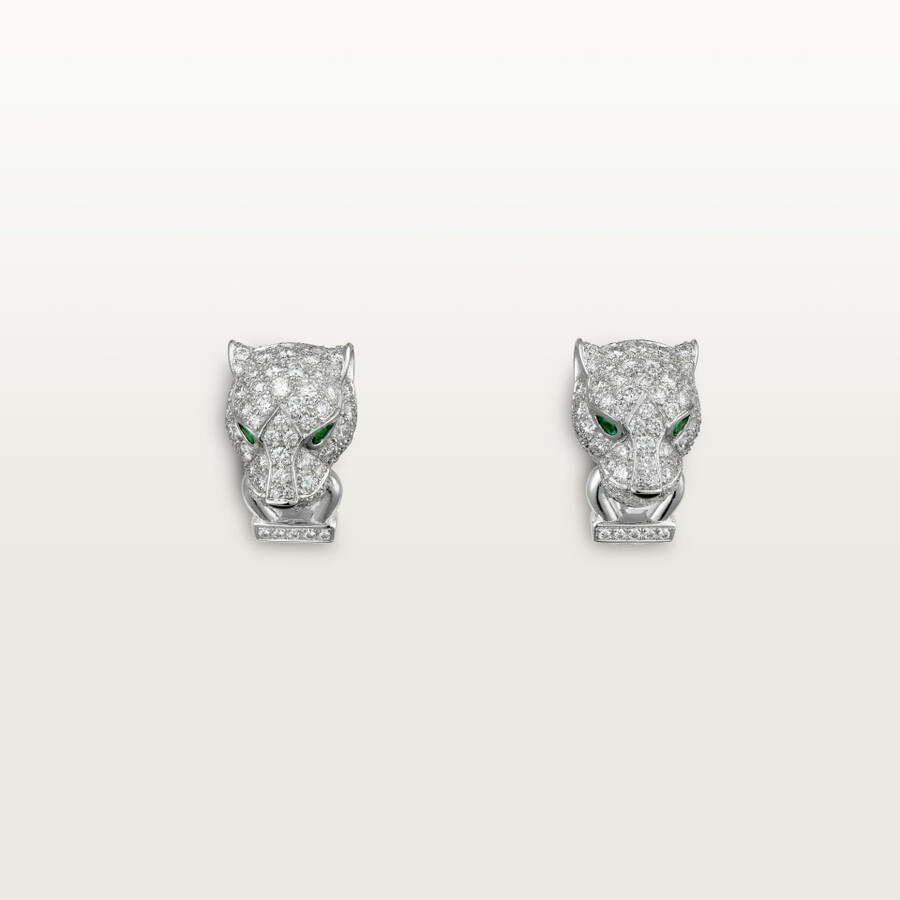 panthère de cartier earrings paved