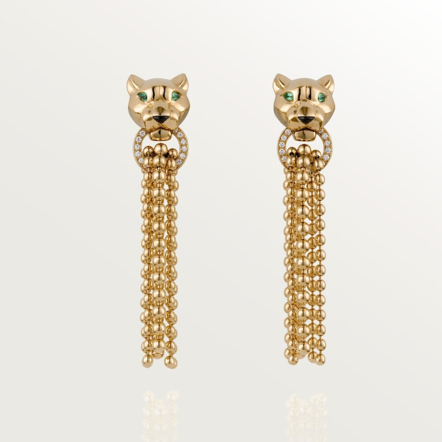 panthère de cartier earrings diamonds