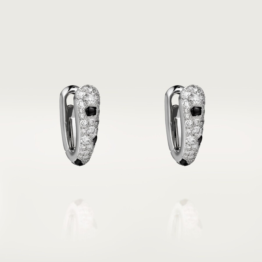 panthère de cartier earrings paved