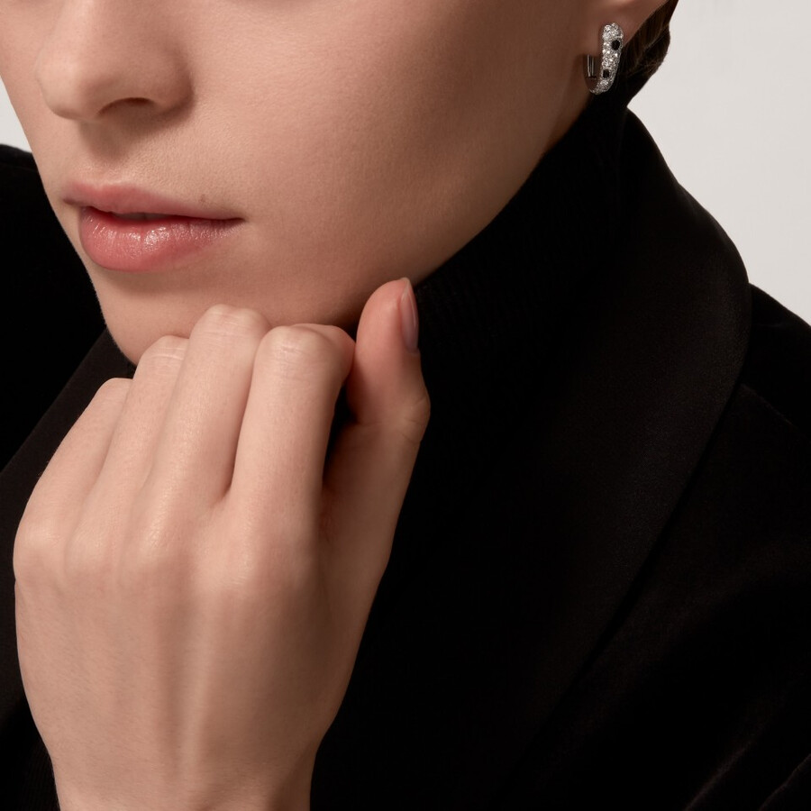 panthère de cartier earrings paved