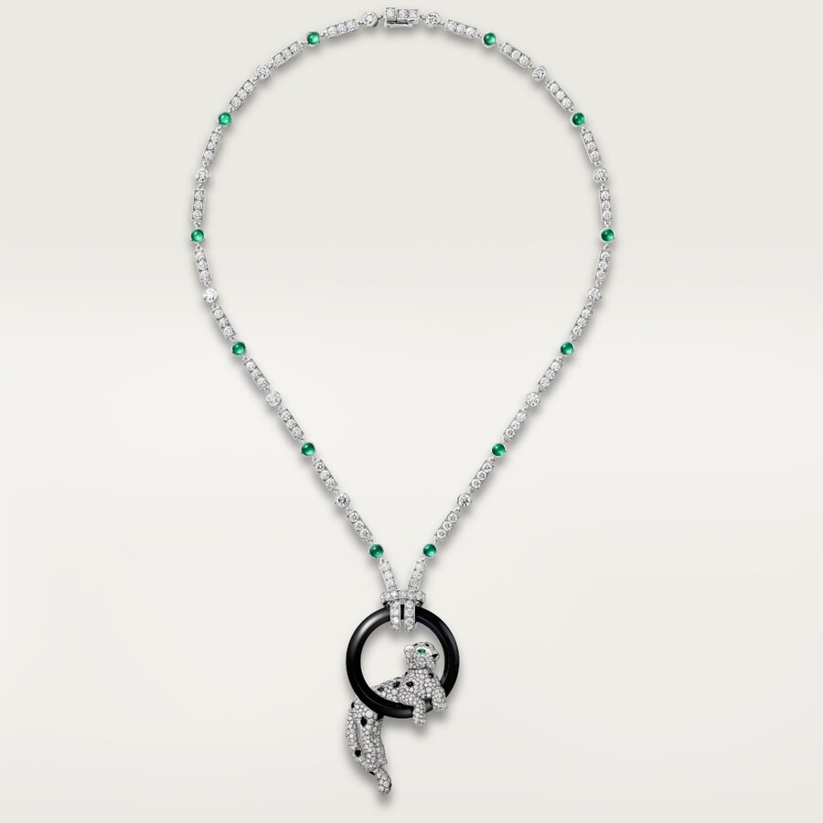 panthère de cartier necklace paved