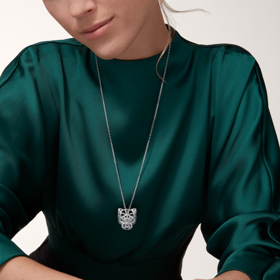 panthère de cartier necklace paved