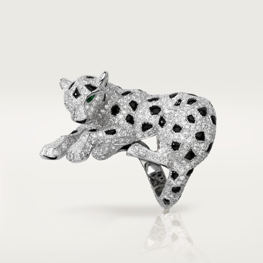 panthère de cartier ring paved