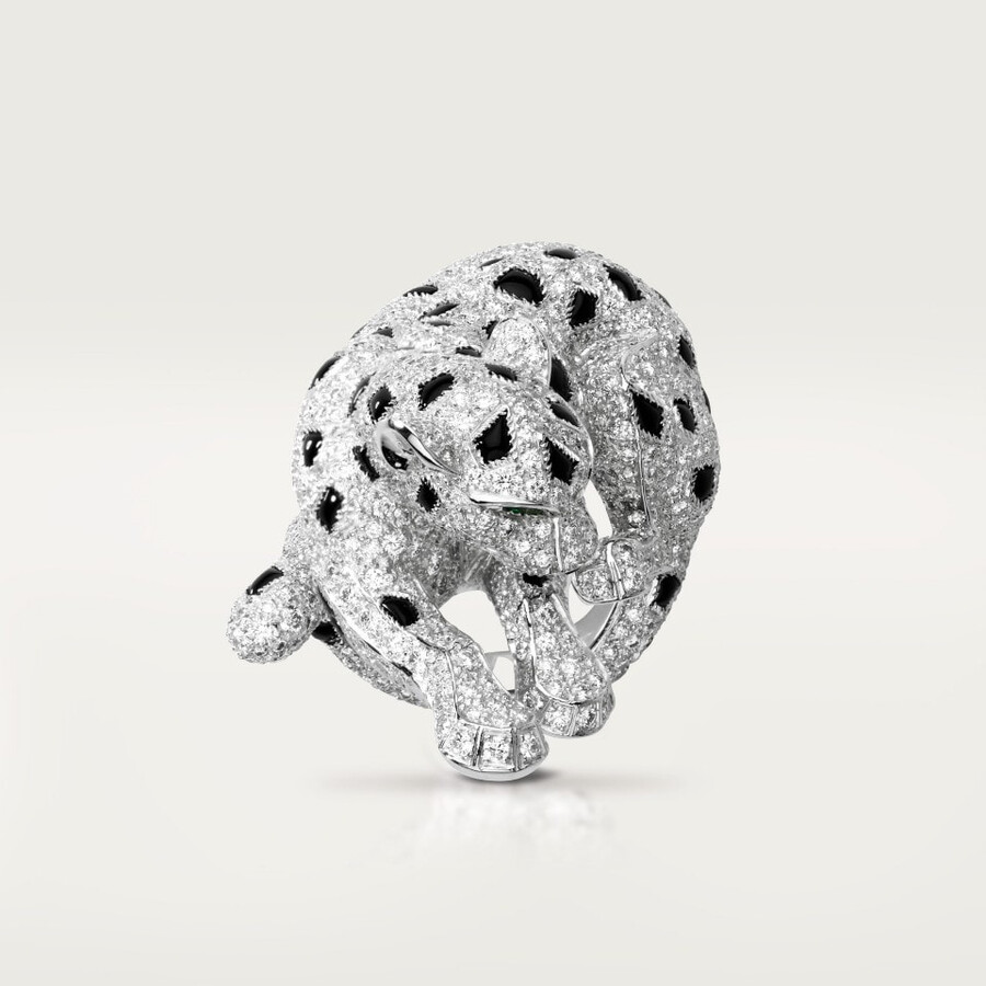 panthère de cartier ring paved