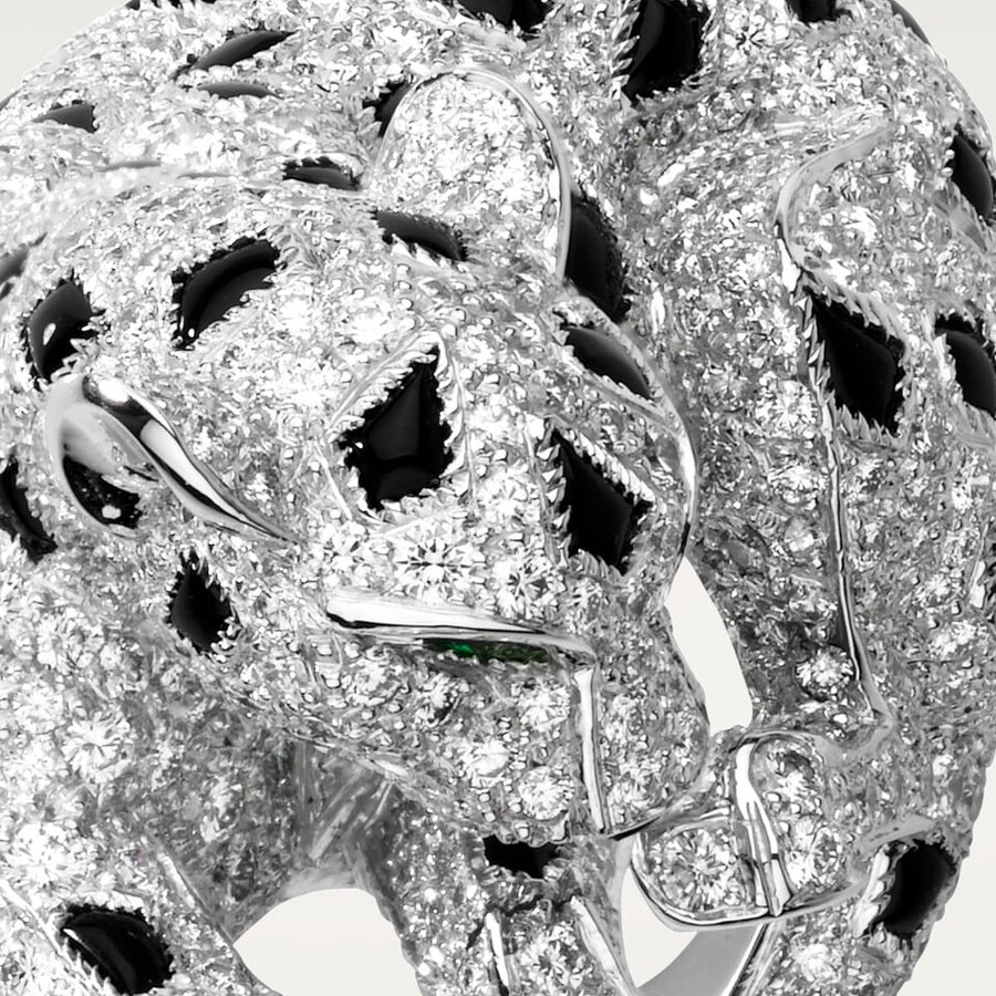 panthère de cartier ring paved
