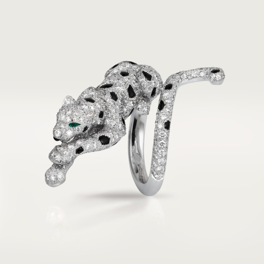 panthère de cartier ring paved