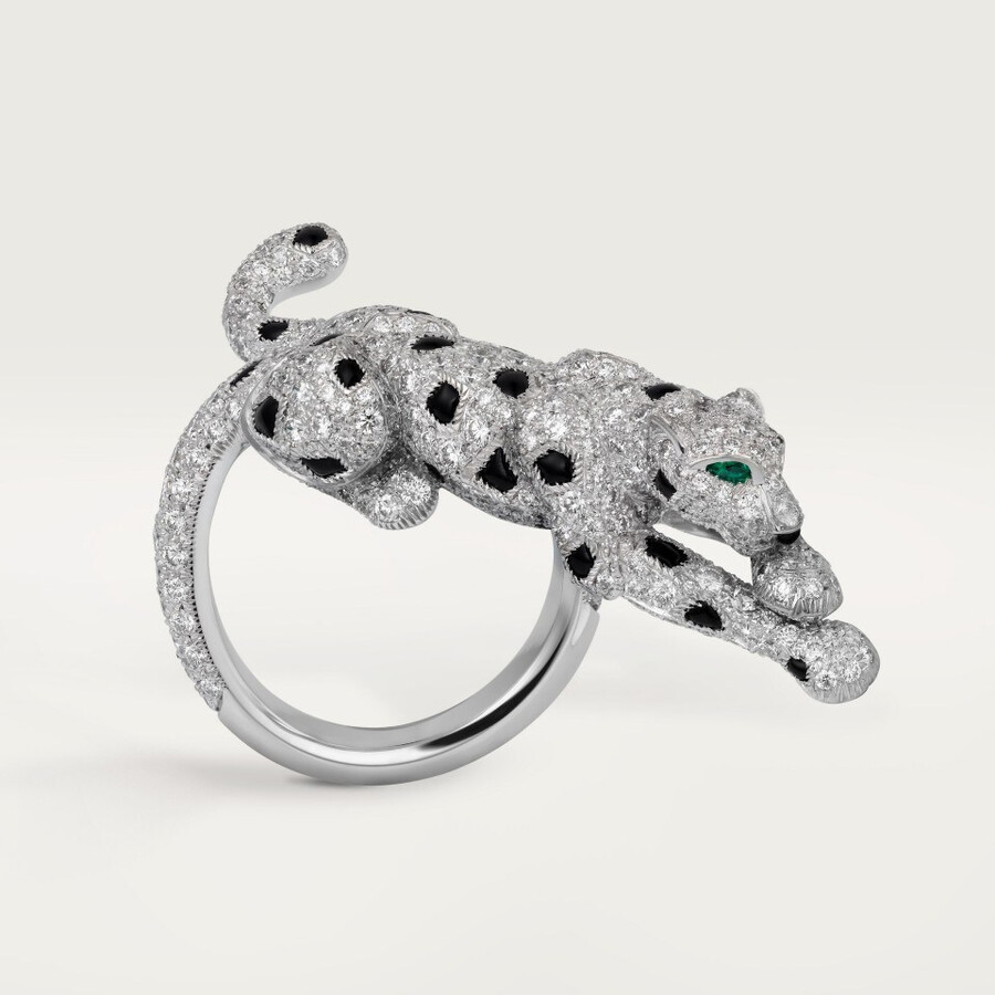 panthère de cartier ring paved