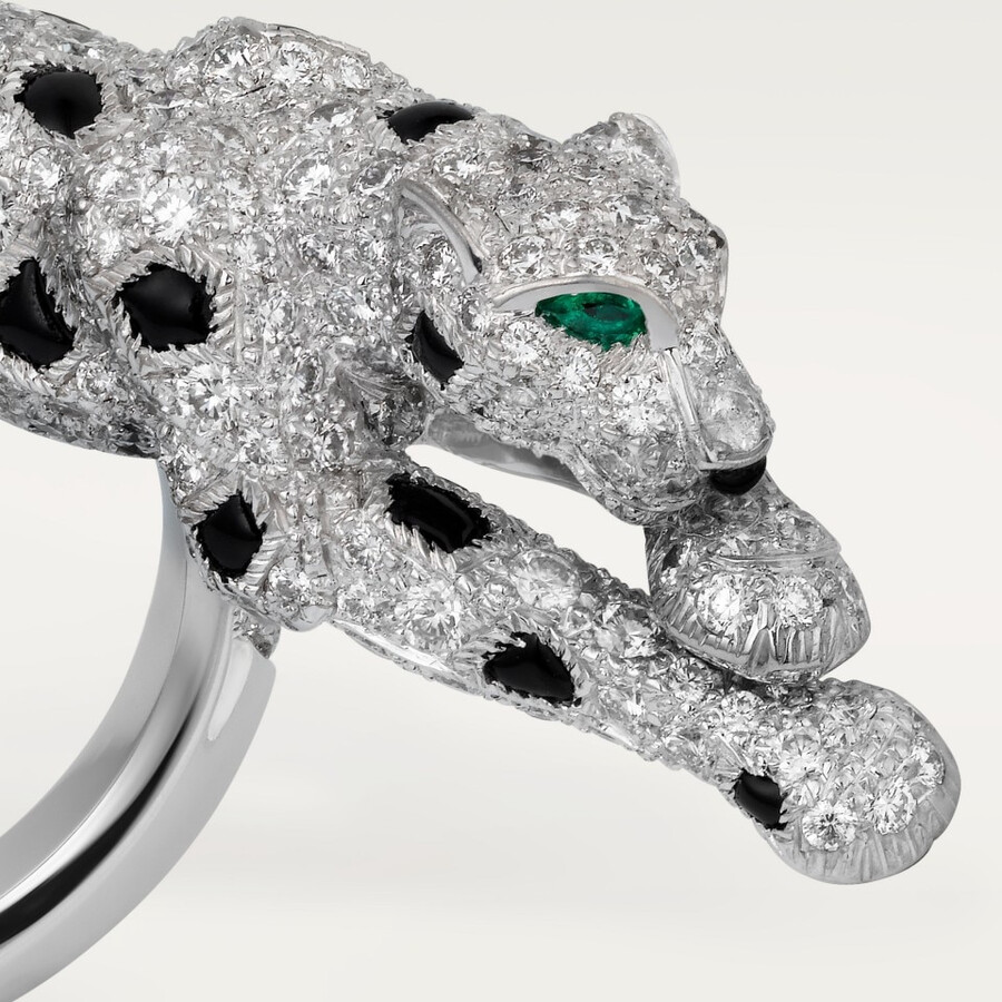 panthère de cartier ring paved