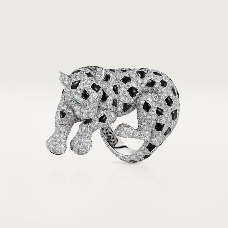 panthère de cartier ring paved