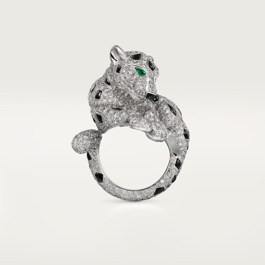 panthère de cartier ring paved