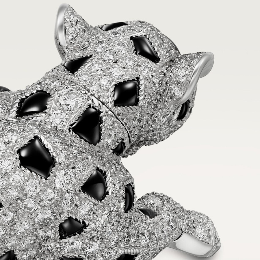 panthère de cartier ring paved