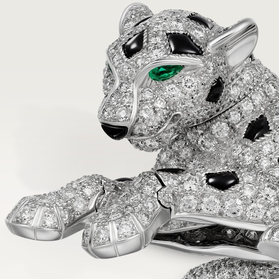 panthère de cartier ring paved