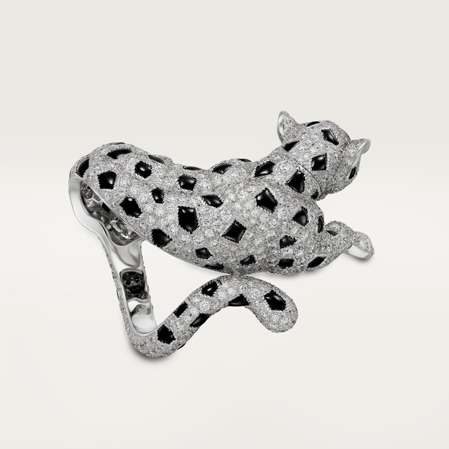 panthère de cartier ring paved
