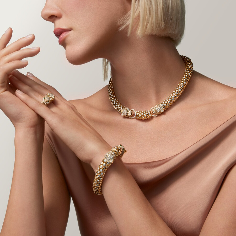 panthère de cartier ring paved