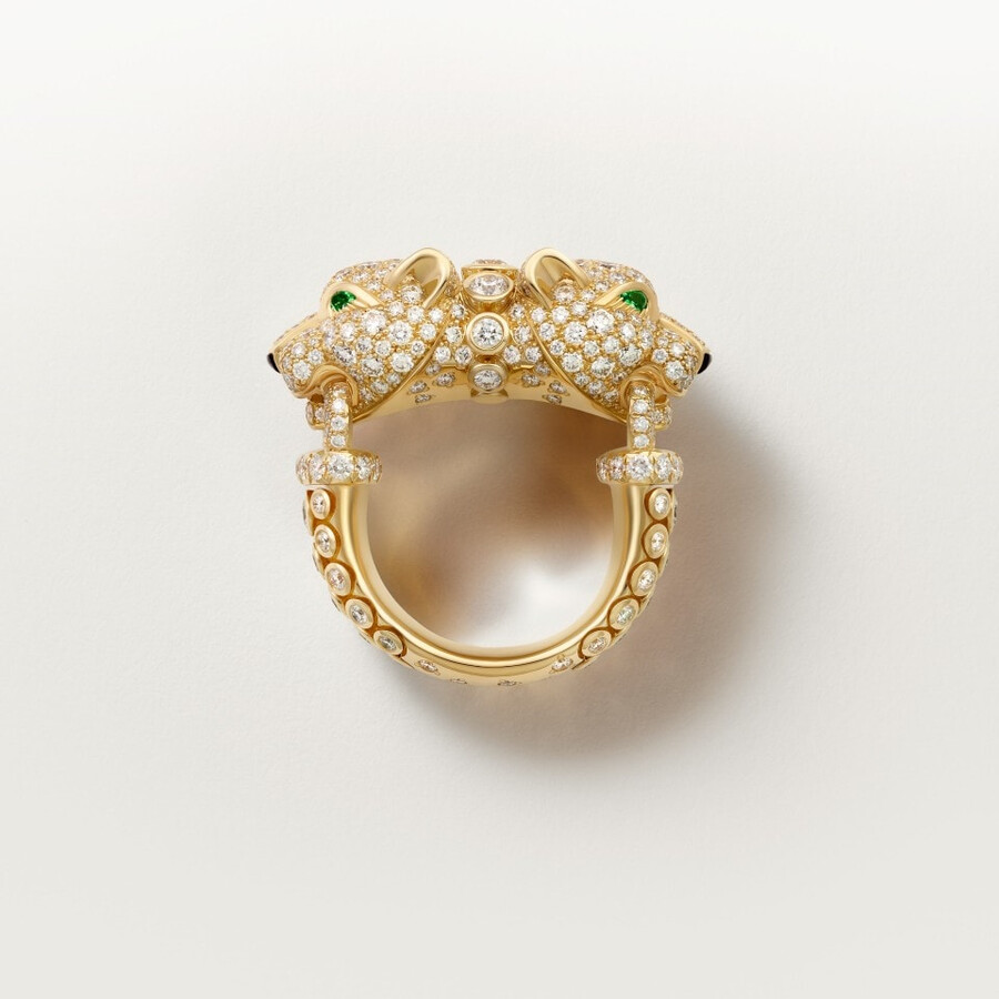 panthère de cartier ring paved
