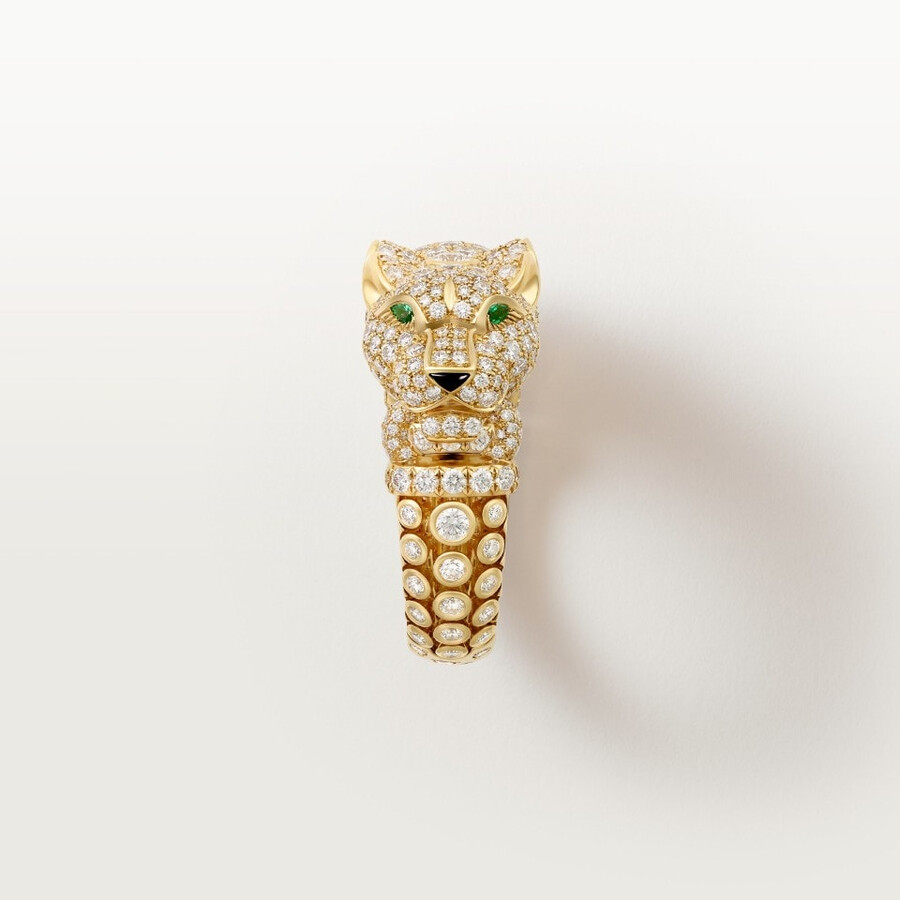 panthère de cartier ring paved