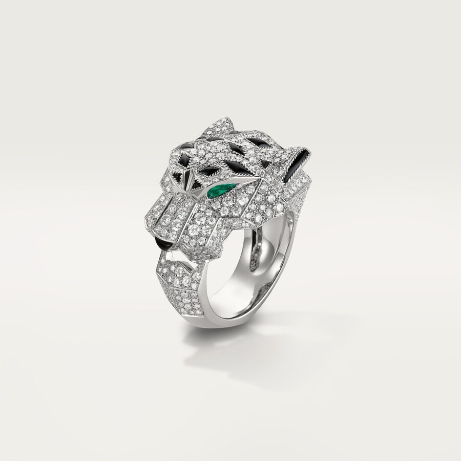 panthère de cartier ring paved