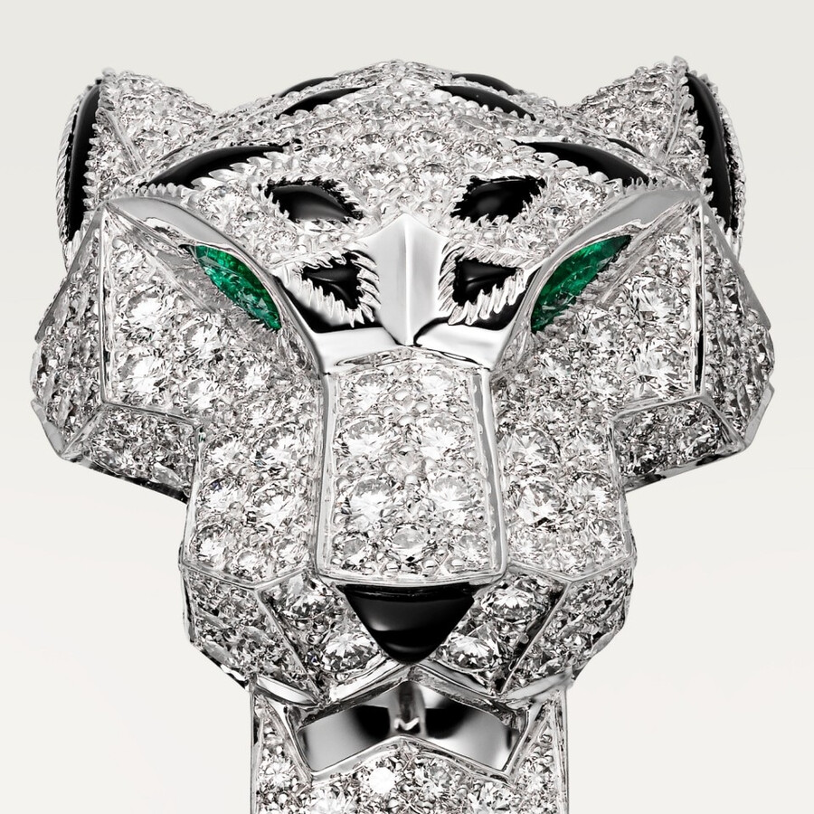 panthère de cartier ring paved
