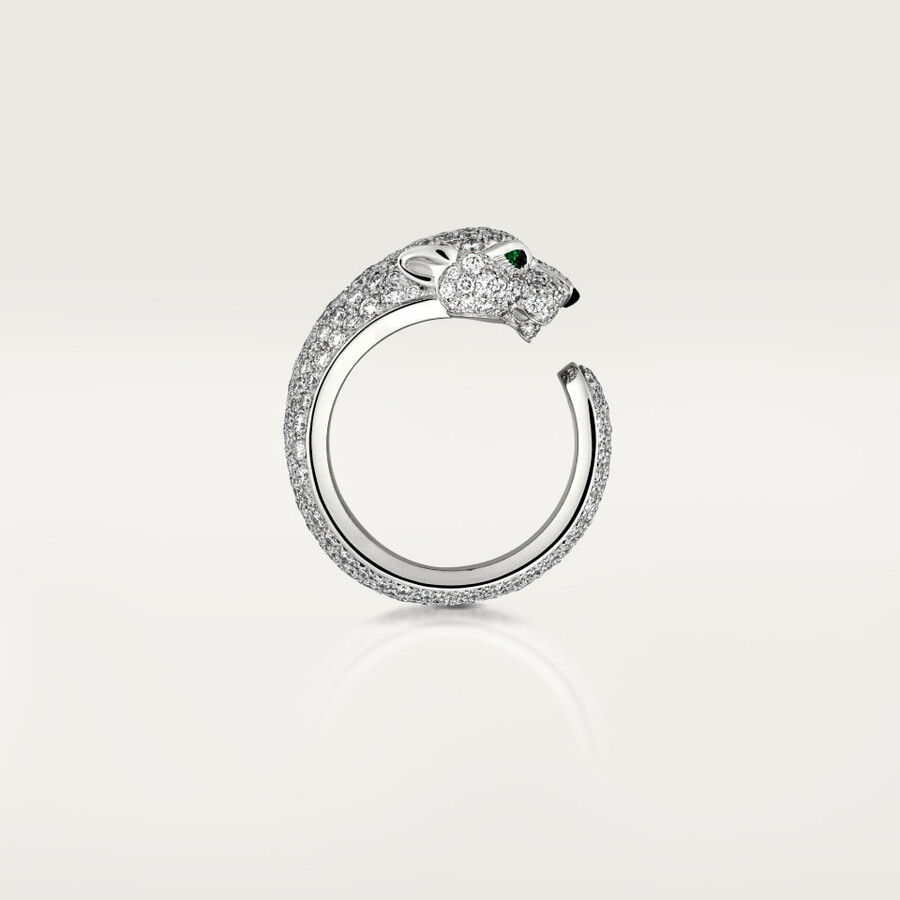 panthère de cartier ring medium model paved
