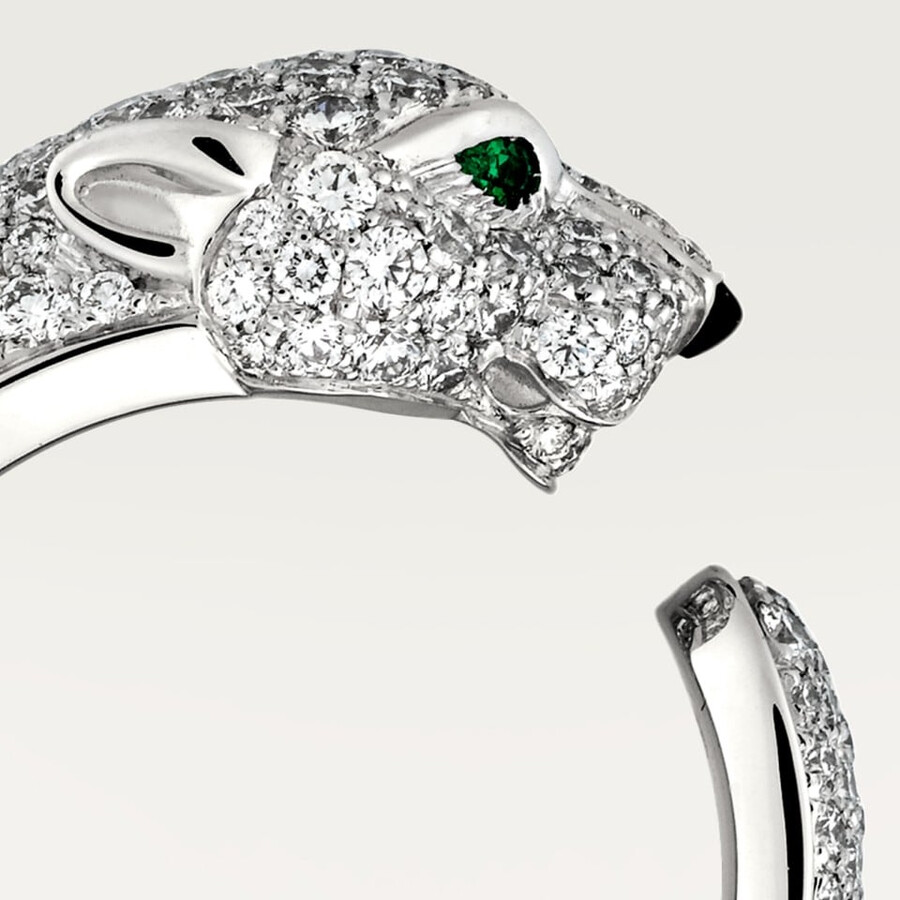 panthère de cartier ring medium model paved