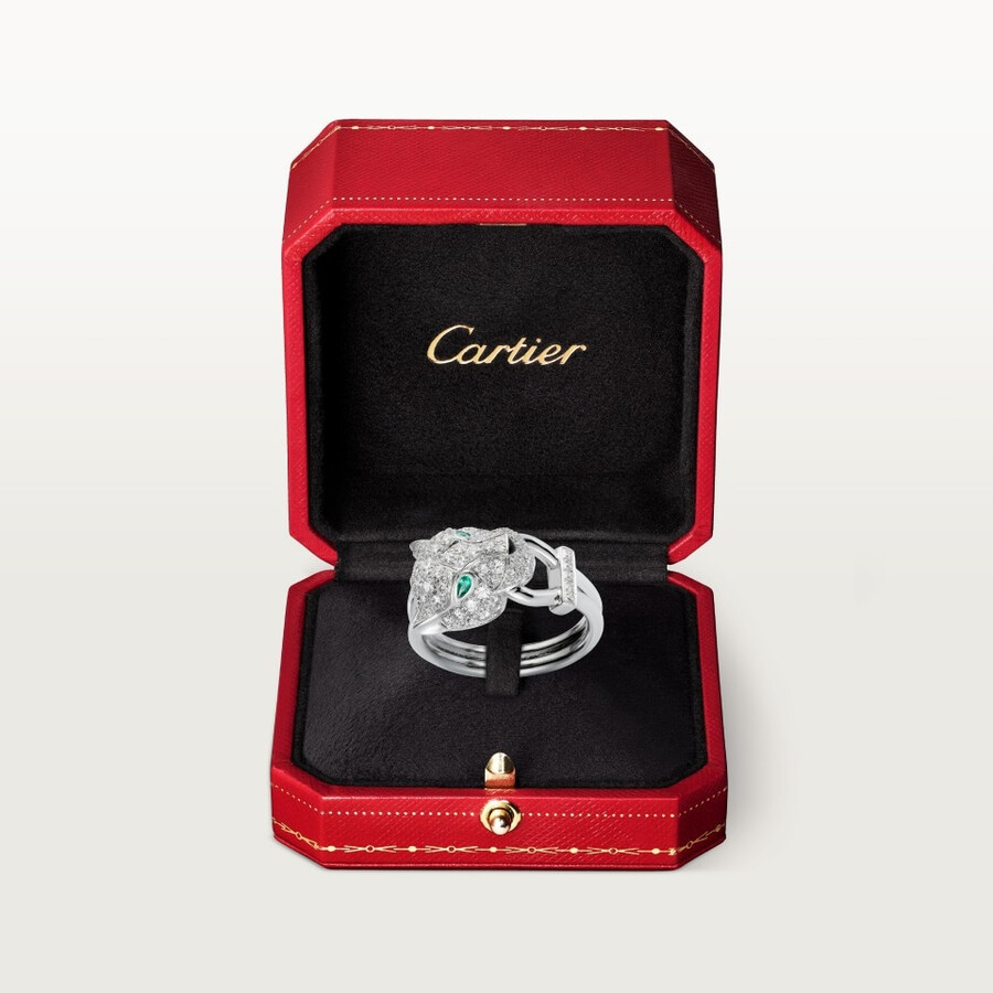 panthère de cartier ring paved
