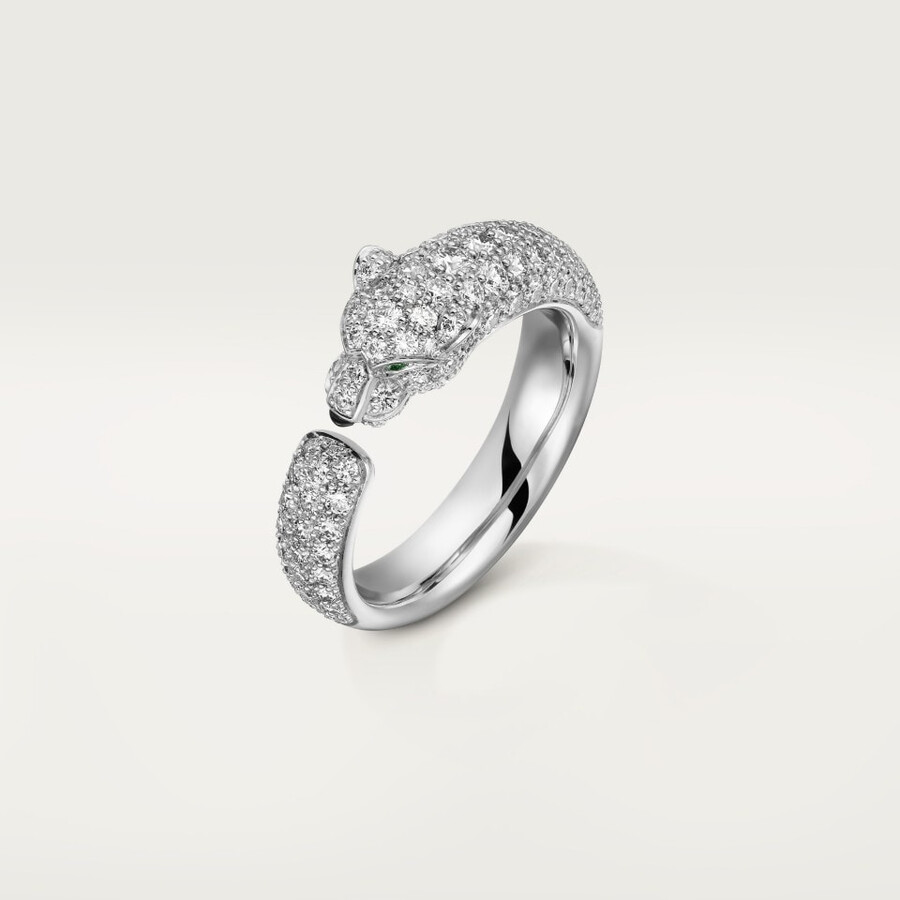 panthère de cartier ring small model paved