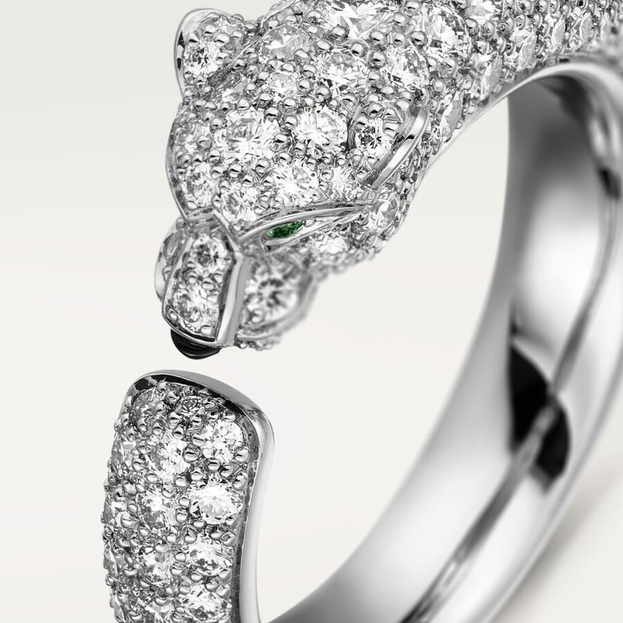 panthère de cartier ring small model paved