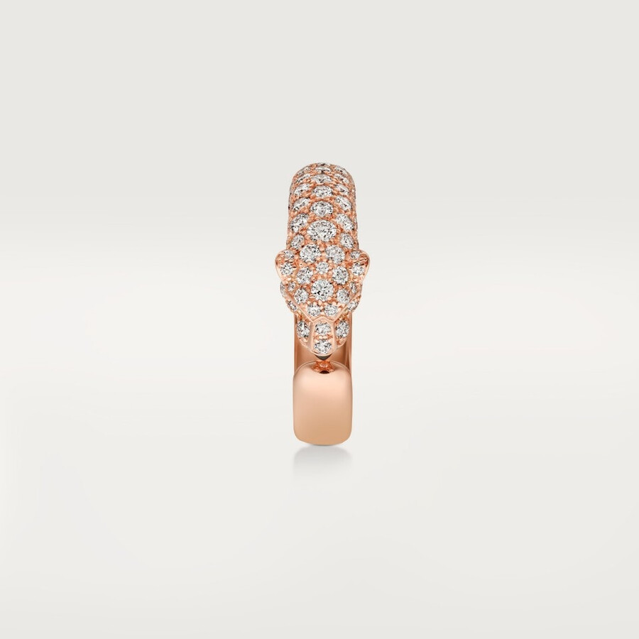 panthère de cartier ring small model half-paved