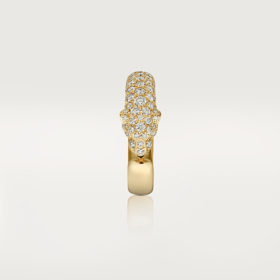 panthère de cartier ring small model half-paved