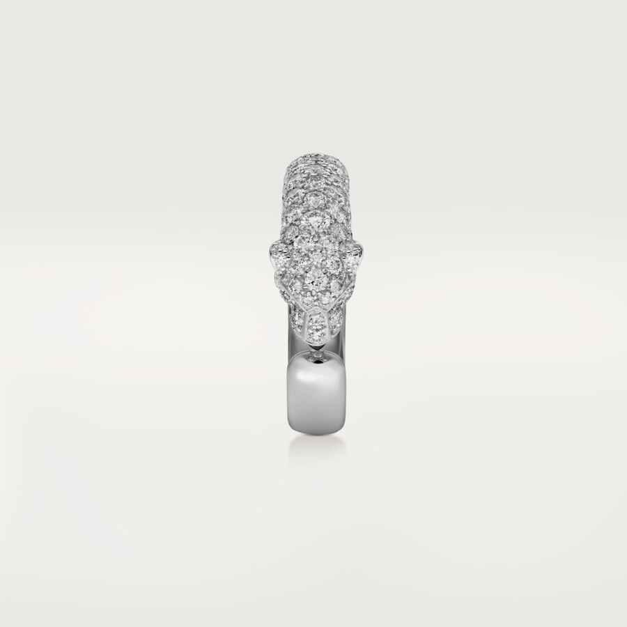 panthère de cartier ring small model half-paved