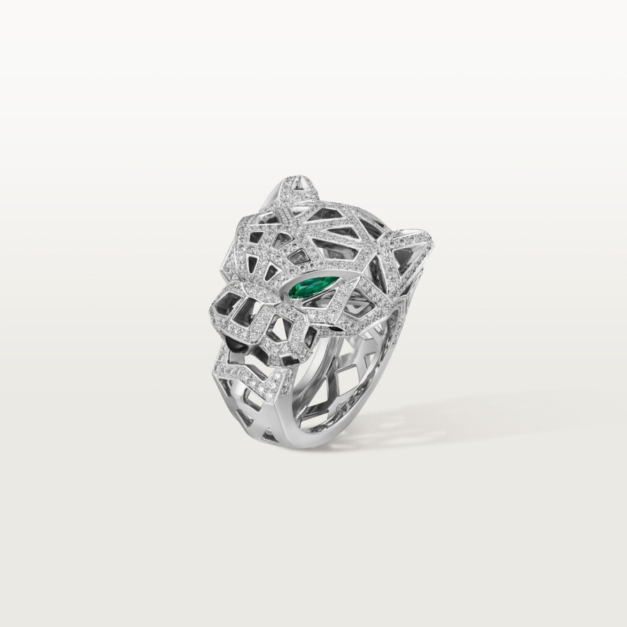 panthère de cartier ring paved