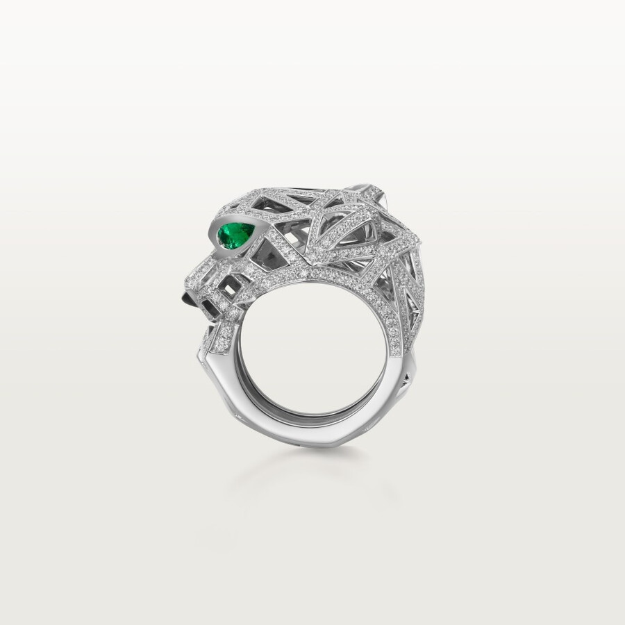 panthère de cartier ring paved