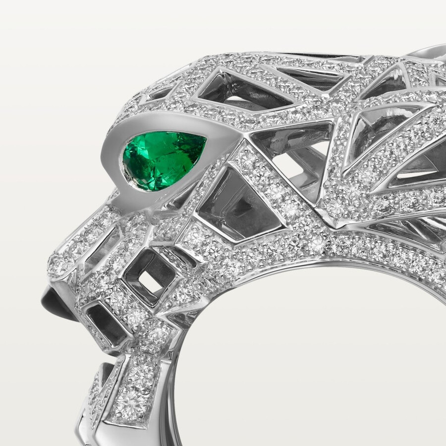 panthère de cartier ring paved