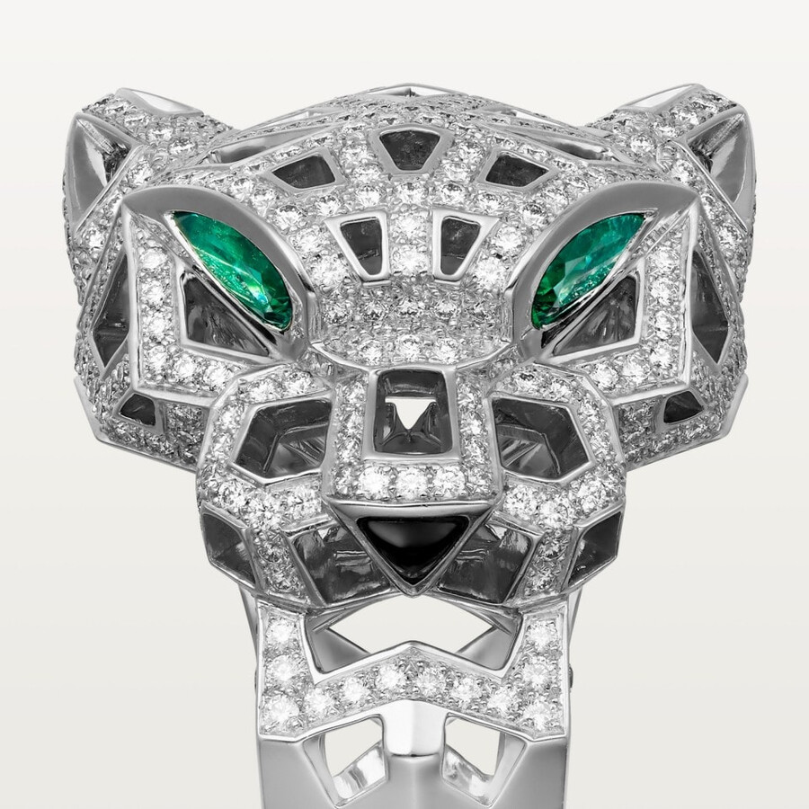 panthère de cartier ring paved