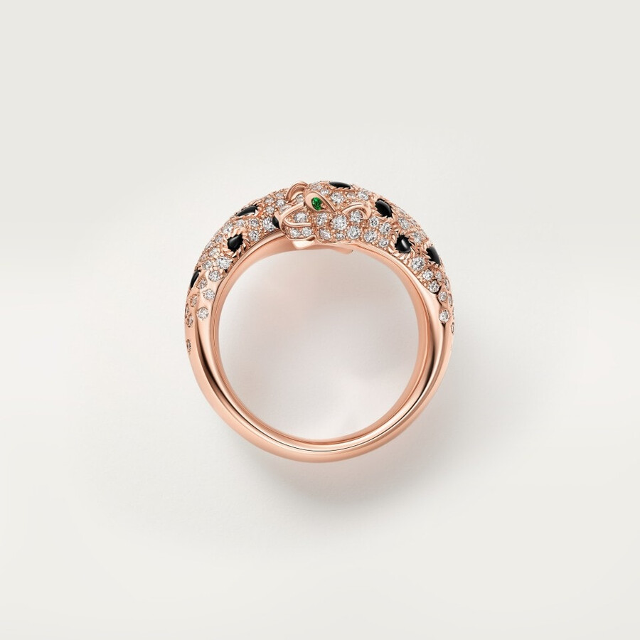 panthère de cartier ring semi-paved