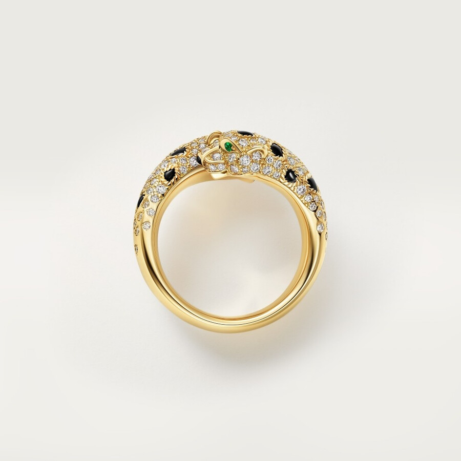 panthère de cartier ring semi-paved
