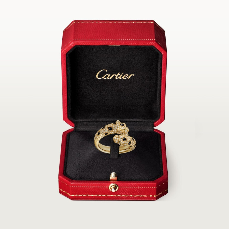 panthère de cartier ring semi-paved