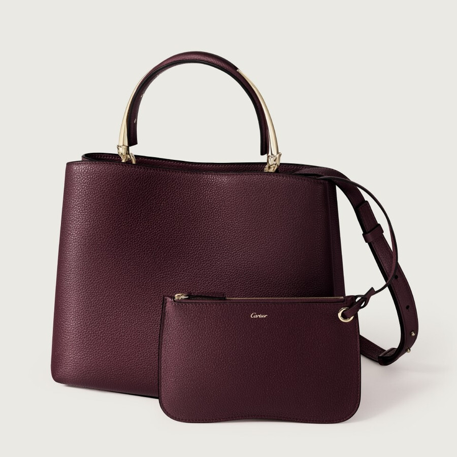 medium model handle bag panthère double
