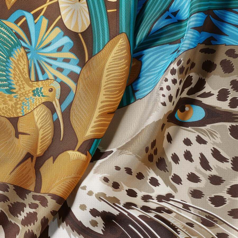 panther in the jungle motif square 90