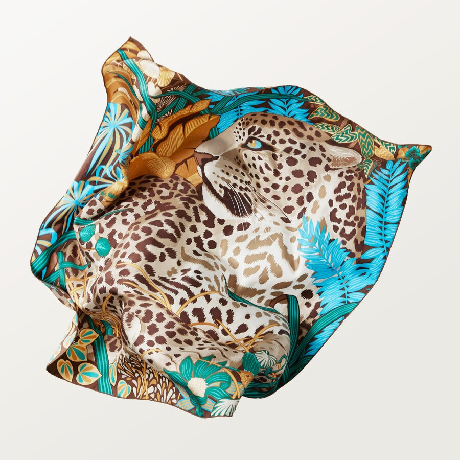 panther in the jungle motif square 90