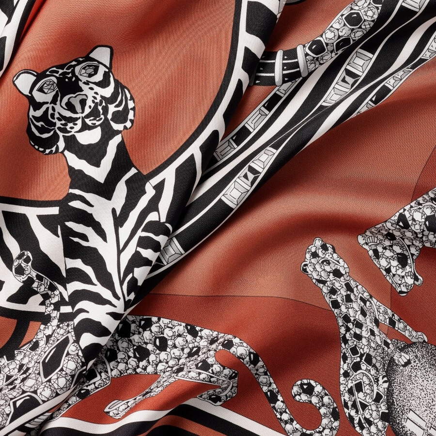 90 scarf panthère reissue