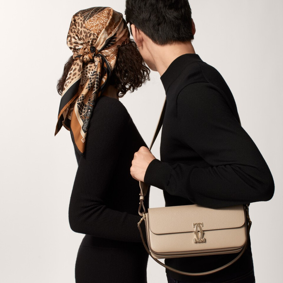 90 scarf woman with a panther