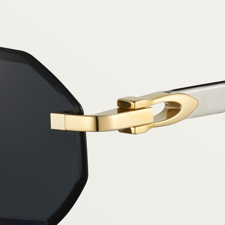 sunglasses c allongé de cartier motif