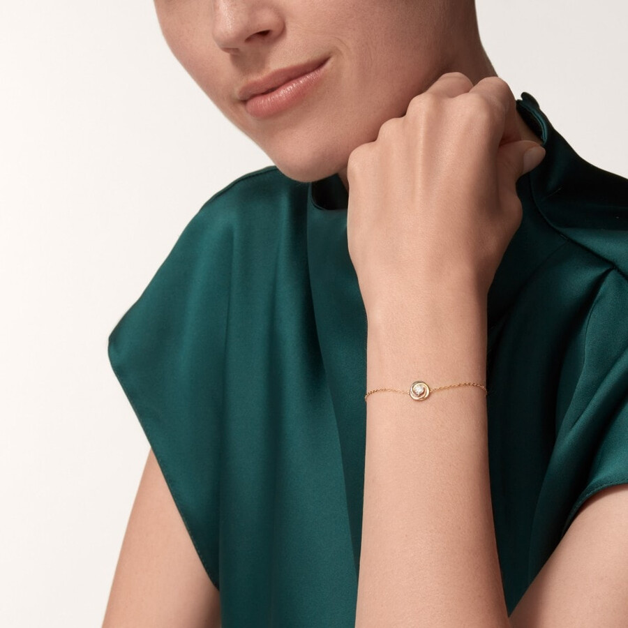 trinity bracelet on chain 1 diamond
